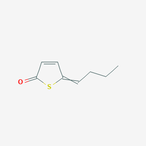 molecular formula C8H10OS B14722692 5-Butylidenethiophen-2-one CAS No. 6542-68-3
