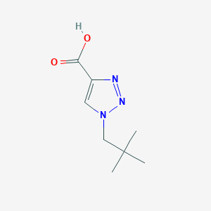 molecular formula C8H13N3O2 B1472287 1-(2,2-dimethylpropyl)-1H-1,2,3-triazole-4-carboxylic acid CAS No. 1271724-93-6