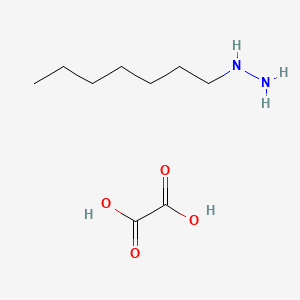 molecular formula C9H20N2O4 B14722901 heptylhydrazine;oxalic acid CAS No. 6340-32-5