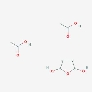 molecular formula C8H16O7 B14722924 Acetic acid;oxolane-2,5-diol CAS No. 7108-66-9