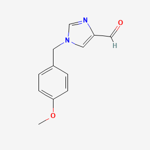 molecular formula C12H12N2O2 B1472293 1-(4-methoxybenzyl)-1H-imidazole-4-carbaldehyde CAS No. 1214247-83-2