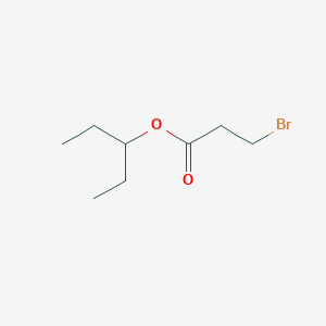 molecular formula C8H15BrO2 B14722936 Pentan-3-yl 3-bromopropanoate CAS No. 6282-53-7