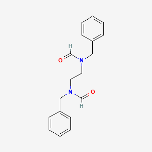 molecular formula C18H20N2O2 B14722937 N,N'-Ethane-1,2-diylbis(N-benzylformamide) CAS No. 10507-25-2