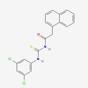 molecular formula C19H14Cl2N2OS B14722985 N-[(3,5-dichlorophenyl)carbamothioyl]-2-(naphthalen-1-yl)acetamide CAS No. 6978-43-4