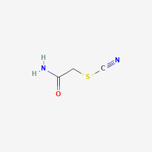 molecular formula C3H4N2OS B14722995 Thiocyanatoacetamide CAS No. 5875-28-5