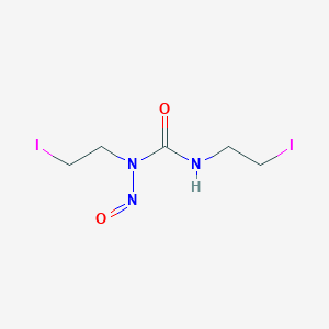 molecular formula C5H9I2N3O2 B14723183 1,3-Bis(2-iodoethyl)-1-nitrosourea CAS No. 13907-75-0