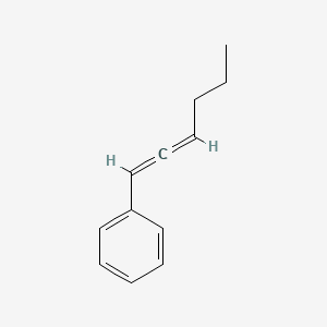 molecular formula C12H14 B14723215 Benzene, 1,2-hexadienyl- CAS No. 13633-27-7