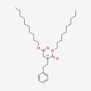 molecular formula C32H54O4 B14723239 Didecyl 2-(2-phenylethyl)butanedioate CAS No. 5859-39-2