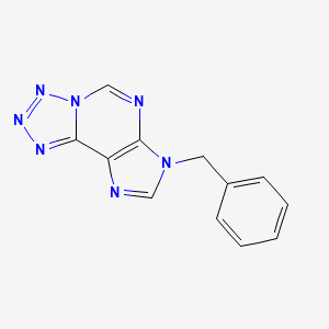 molecular formula C12H9N7 B14723277 7H-Tetrazolo[5,1-i]purine, 7-benzyl- CAS No. 10553-44-3