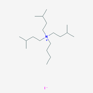 molecular formula C19H42IN B14723423 N-Butyl-3-methyl-N,N-bis(3-methylbutyl)butan-1-aminium iodide CAS No. 5709-78-4