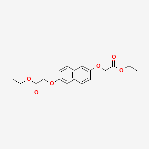 molecular formula C18H20O6 B14723445 Diethyl 2,2'-[naphthalene-2,6-diylbis(oxy)]diacetate CAS No. 10441-40-4