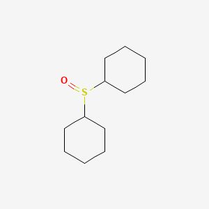 molecular formula C12H22OS B14723521 Dicyclohexyl sulfoxide CAS No. 13284-97-4