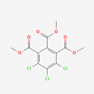 molecular formula C12H9Cl3O6 B14723529 Trimethyl 4,5,6-trichlorobenzene-1,2,3-tricarboxylate CAS No. 6421-52-9