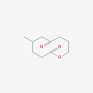 molecular formula C10H16O3 B14723538 5-Methyloxecane-2,7-dione CAS No. 13030-94-9