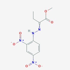 molecular formula C11H12N4O6 B14723589 Methyl 2-[2-(2,4-dinitrophenyl)hydrazinylidene]butanoate CAS No. 6098-56-2