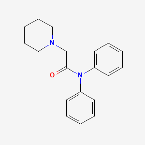 molecular formula C19H22N2O B14723595 N,N-Diphenyl-2-(piperidin-1-yl)acetamide CAS No. 13424-57-2
