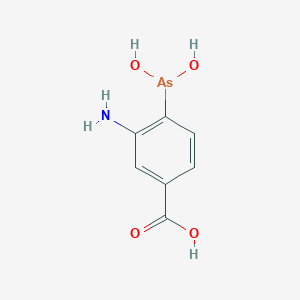 molecular formula C7H8AsNO4 B14723599 3-Amino-4-(dihydroxyarsanyl)benzoic acid CAS No. 5425-73-0