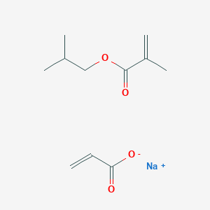 molecular formula C11H17NaO4 B147236 Sodium;2-methylpropyl 2-methylprop-2-enoate;prop-2-enoate CAS No. 129984-35-6