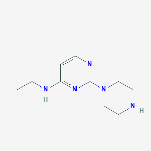 N-ethyl-6-methyl-2-(piperazin-1-yl)pyrimidin-4-amine