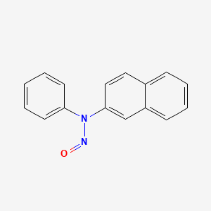 molecular formula C16H12N2O B14723637 2-Naphthalenamine, N-nitroso-N-phenyl- CAS No. 5488-73-3