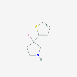 3-Fluoro-3-(thiophen-2-yl)pyrrolidine