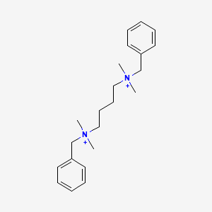 molecular formula C22H34N2+2 B14723738 Benzyl-[4-[benzyl(dimethyl)azaniumyl]butyl]-dimethylazanium CAS No. 13048-89-0
