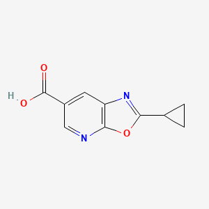 2-Cyclopropyl[1,3]oxazolo[5,4-b]pyridine-6-carboxylic acid
