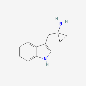 1-((1H-indol-3-yl)methyl)cyclopropan-1-amine