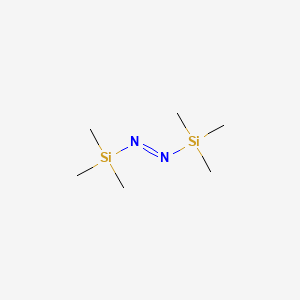 molecular formula C6H18N2Si2 B14723821 Diazene, bis(trimethylsilyl)- CAS No. 13436-03-8