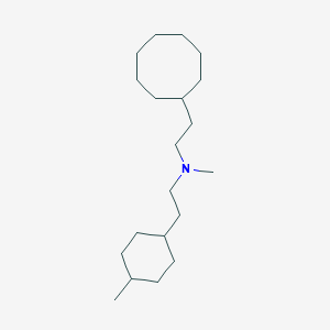 molecular formula C20H39N B14723826 N-(2-Cyclooctylethyl)-N-methyl-2-(4-methylcyclohexyl)ethanamine CAS No. 6315-76-0