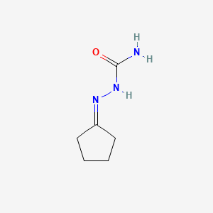 molecular formula C6H11N3O B14723830 Cyclopentanone, semicarbazone CAS No. 5459-00-7