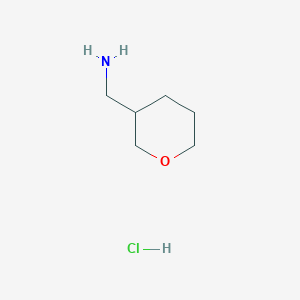 molecular formula C6H14ClNO B147239 (tetrahydro-2H-pyran-3-yl)methanamine hydrochloride CAS No. 1159599-89-9