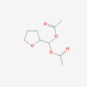 molecular formula C9H14O5 B14723940 Tetrahydrofuran-2-ylmethanediyl diacetate CAS No. 5331-61-3