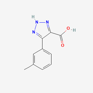 molecular formula C10H9N3O2 B1472397 4-(m-tolyl)-1H-1,2,3-triazole-5-carboxylic acid CAS No. 1367924-80-8