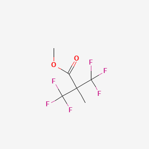 molecular formula C6H6F6O2 B14723981 Methyl 3,3,3-trifluoro-2-methyl-2-(trifluoromethyl)propanoate CAS No. 13027-16-2