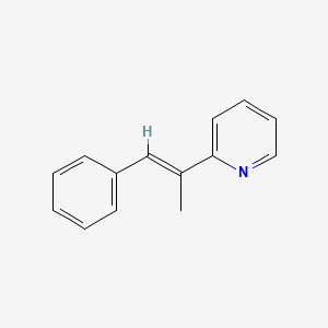 molecular formula C14H13N B14724046 2-(1-Phenylprop-1-en-2-yl)pyridine CAS No. 13673-46-6