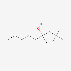 molecular formula C12H26O B14724048 2,2,4-Trimethylnonan-4-ol CAS No. 5340-65-8