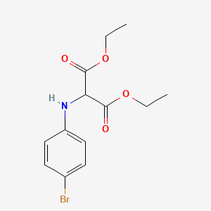 molecular formula C13H16BrNO4 B14724052 Diethyl[(4-bromophenyl)amino]propanedioate CAS No. 5500-48-1