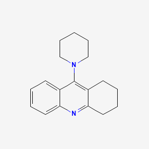 molecular formula C18H22N2 B14724055 Acridine, 1,2,3,4-tetrahydro-9-piperidino- CAS No. 5782-90-1