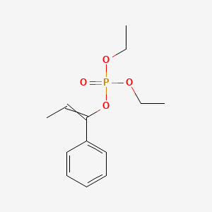molecular formula C13H19O4P B14724068 Diethyl 1-phenylprop-1-en-1-yl phosphate CAS No. 10409-51-5