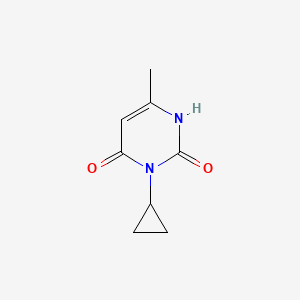 molecular formula C8H10N2O2 B1472407 3-Cyclopropyl-6-methylpyrimidine-2,4(1H,3H)-dione CAS No. 7027-65-8