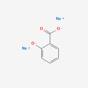 molecular formula C7H4Na2O3 B14724074 Benzoic acid, 2-hydroxy-, disodium salt CAS No. 13639-21-9