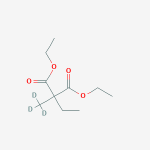 B147241 Diethyl 2-ethyl-2-(trideuteriomethyl)propanedioate CAS No. 848565-90-2