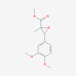 molecular formula C13H16O5 B14724109 Oxiranecarboxylic acid, 3-(3,4-dimethoxyphenyl)-2-methyl-, methyl ester CAS No. 13605-37-3