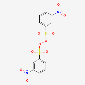 molecular formula C12H8N2O10S2 B14724116 M-Nitrobenzenesulfonyl peroxide CAS No. 6209-71-8
