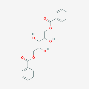 molecular formula C19H20O7 B14724128 D-Arabinitol, 1,5-dibenzoate CAS No. 5329-57-7