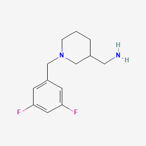 B1472413 {1-[(3,5-Difluorophenyl)methyl]piperidin-3-yl}methanamine CAS No. 1506591-23-6