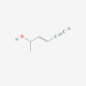 molecular formula C6H8O B14724184 Hex-3-en-5-yn-2-ol CAS No. 10602-10-5