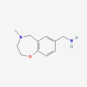 (4-Methyl-2,3,4,5-tetrahydrobenzo[f][1,4]oxazepin-7-yl)methanamine