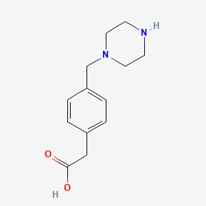 2-(4-(Piperazin-1-ylmethyl)phenyl)acetic acid